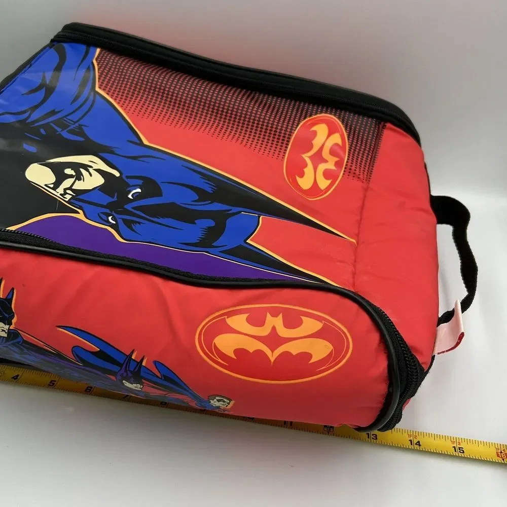 Vintage Batman Wiz too! 1990's Junior Locker Bag  Backpack Bookbag Carrying Case